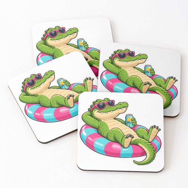 Item preview, Chill Alligator on Pool Float Florida Vibes designed and sold by RekiStyle.