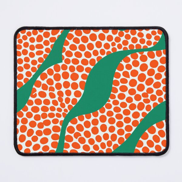 Item preview, Retro Orange and Green Dotted Wave Pattern designed and sold by Piotrek0001.