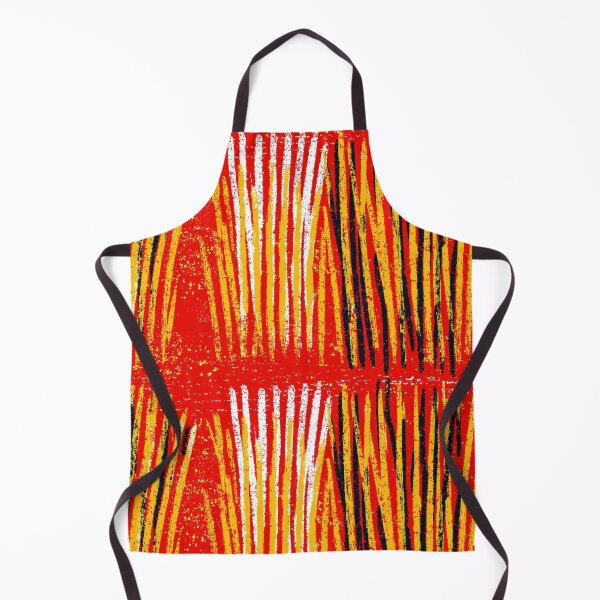 Item preview, Fiery Red and Golden Yellow Brushstroke Art designed and sold by Piotrek0001.