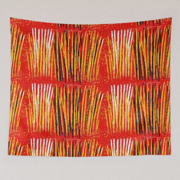 Item preview, Fiery Red and Golden Yellow Brushstroke Art designed and sold by Piotrek0001.