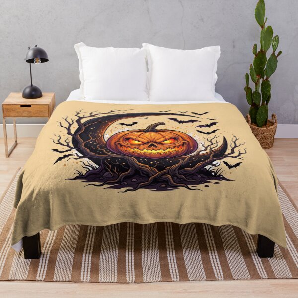Item preview, Spooky Halloween Pumpkin Crescent Moon Gothic Art designed and sold by Fine-Arts-Lab.