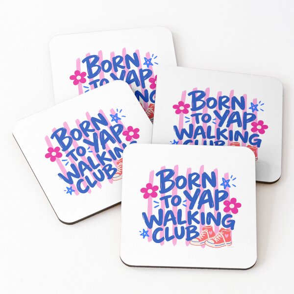 Item preview, Born to Yap Walking Club Bright Sneakers designed and sold by AMICO77.