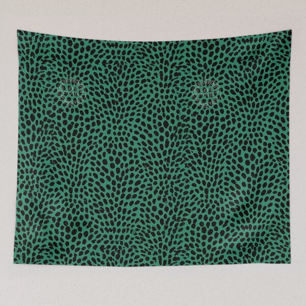 Item preview, Emerald Green Fine Stipple Animal Print Art designed and sold by Piotrek0001.