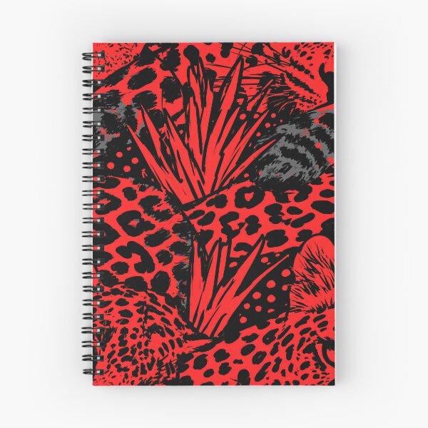 Item preview, Fiery Red and Black Tropical Jungle Foliage designed and sold by Piotrek0001.