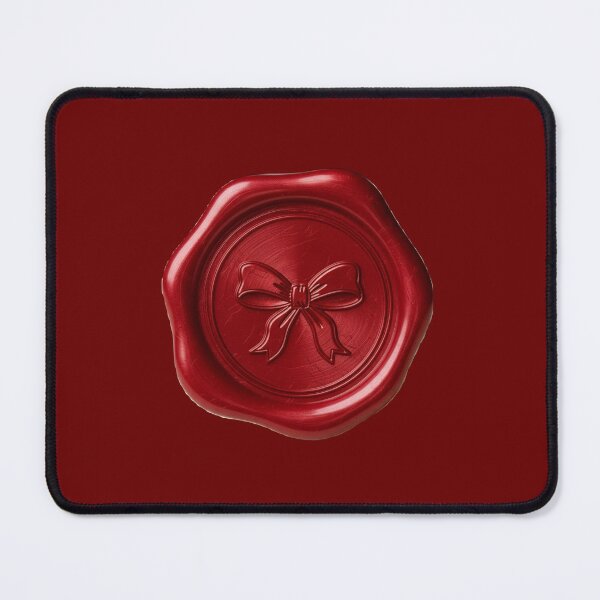 Item preview, Red Bow Wax Stamp designed and sold by Cherry Bunny Crochet.