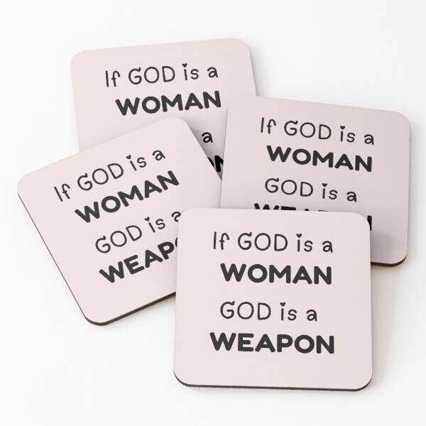 Item preview, She Is the Weapon – Dark Goddess Gothic Quote designed and sold by BananaToffee.