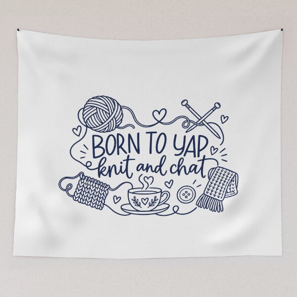 Item preview, Born to Yap Knit and Chat Yarn Doodles designed and sold by AMICO77.