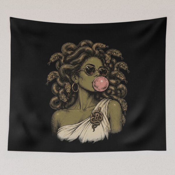 Item preview, Modern Medusa Heart Sunglasses Blowing Bubblegum designed and sold by k3rstman1.