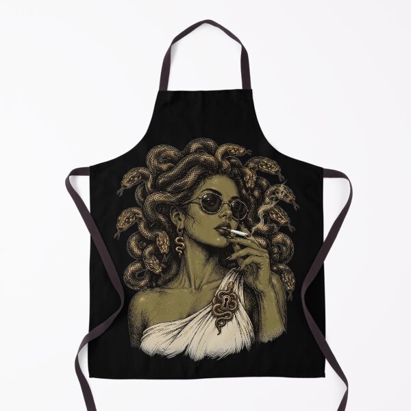 Item preview, Edgy Medusa Gorgon with Sunglasses and Cigarette designed and sold by k3rstman1.