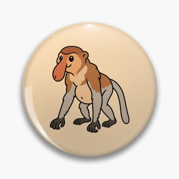 Item preview, Cute Cartoon Proboscis Monkey designed and sold by WildlifeDoodle.