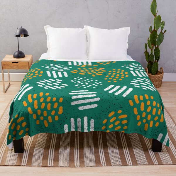 Item preview, Emerald Green Doodled Dashes and Dots Art designed and sold by Piotrek0001.