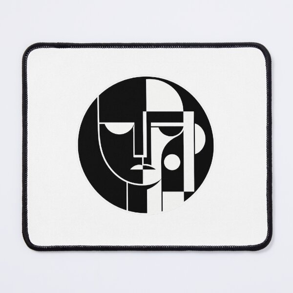 Item preview, Bauhaus Geometric Face – Modern Abstract Minimalist Art designed and sold by Timegraf.