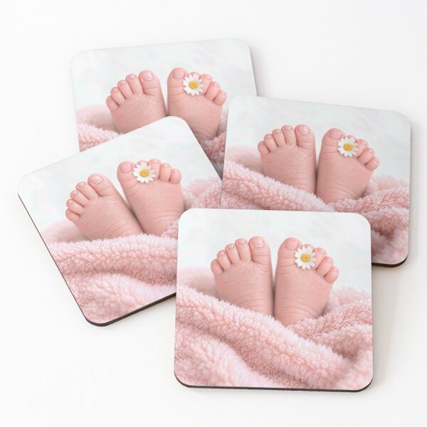 Item preview, Baby Girl Toes with White Daisy designed and sold by Maria Dryfhout.