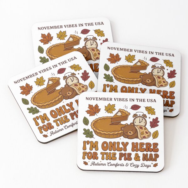 Item preview, ​Funny Thanksgiving Pie and Nap Autumn Retro Vintage Thanksgiving designed and sold by medo-shop7.