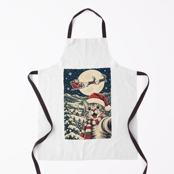 Item preview, Cat Selfie with Santa Funny Christmas designed and sold by Kladhadredo.