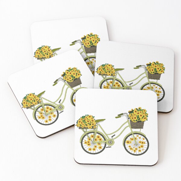 Item preview, Bicycle with Sunflowers — Spring on the Road designed and sold by Angeles Art.