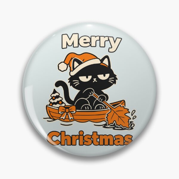Item preview, Canadian Christmas rowing cat using maple leaf designed and sold by Honu2025.