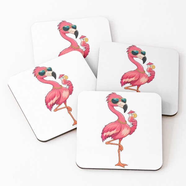 Item preview, Cool Flamingo Sunglasses Gold Chain Cocktail designed and sold by RekiStyle.