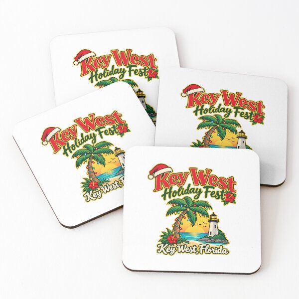 Item preview, Key West Tropical Christmas Lighthouse Palm Tree Red Hibiscus Island Family Gift designed and sold by IRON WINGS /USAF.