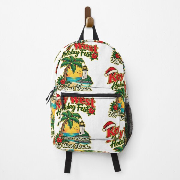 Item preview, Key West Tropical Christmas Lighthouse Palm Tree Red Hibiscus Island Family Gift designed and sold by IRON WINGS /USAF.