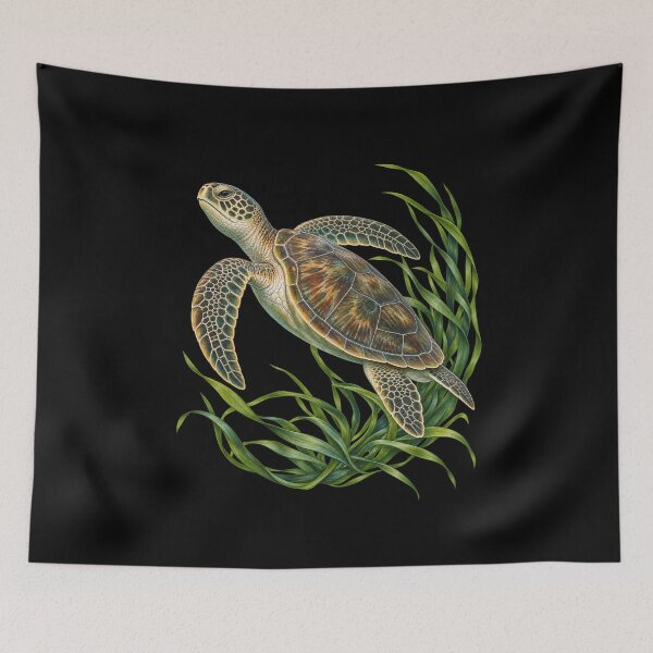 Item preview, Sea Turtle Gliding Through Green Seagrass designed and sold by TeeAbility.