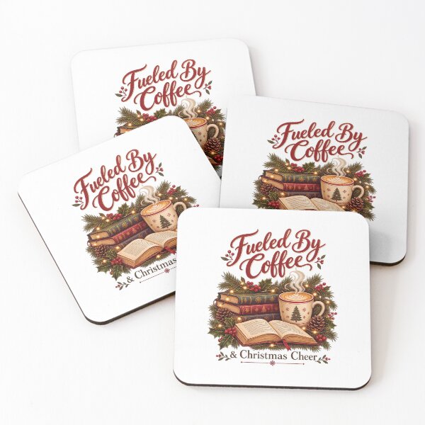 Item preview, Fueled By Coffee And Christmas Cheer. designed and sold by LuveraxArt.