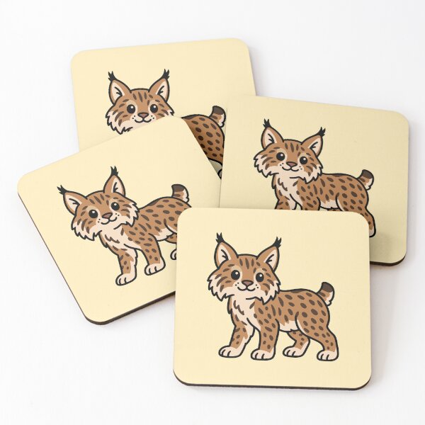 Item preview, Cute Cartoon Bobcat designed and sold by WildlifeDoodle.