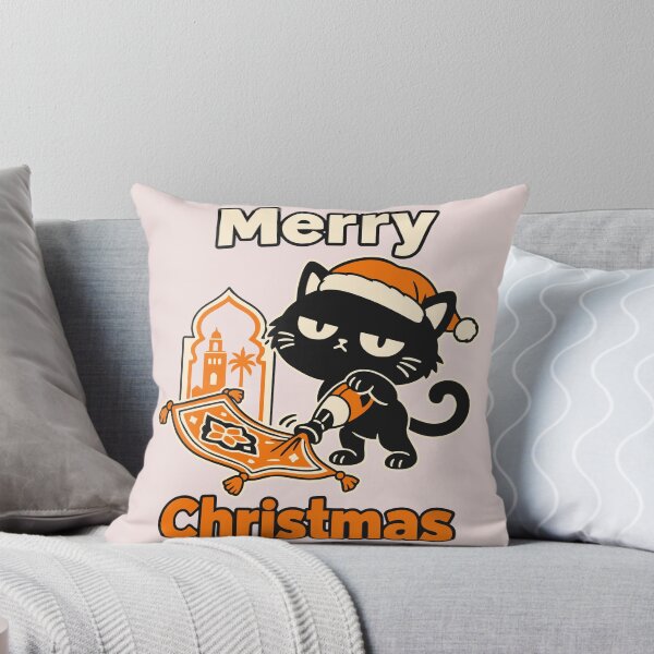 Item preview, Cat vacuuming flying Christmas carpet to land peacefully designed and sold by Honu2025.