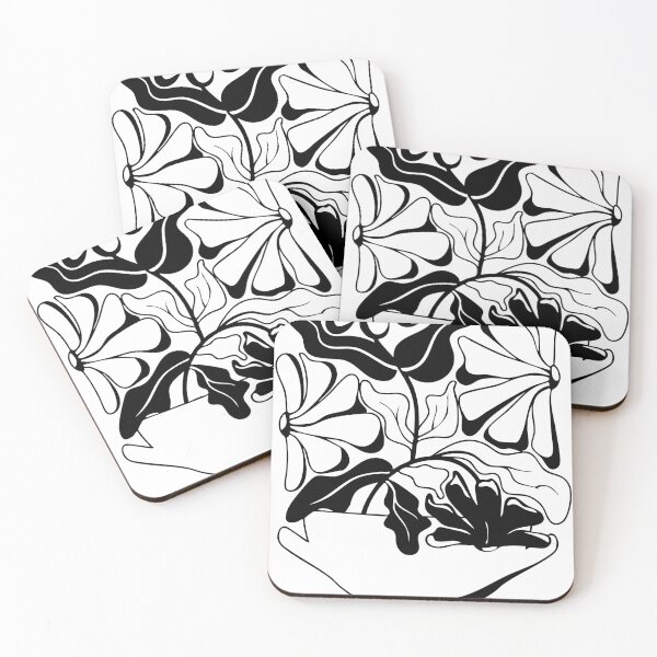 Item preview, Black and white flower designed and sold by Geritaa.