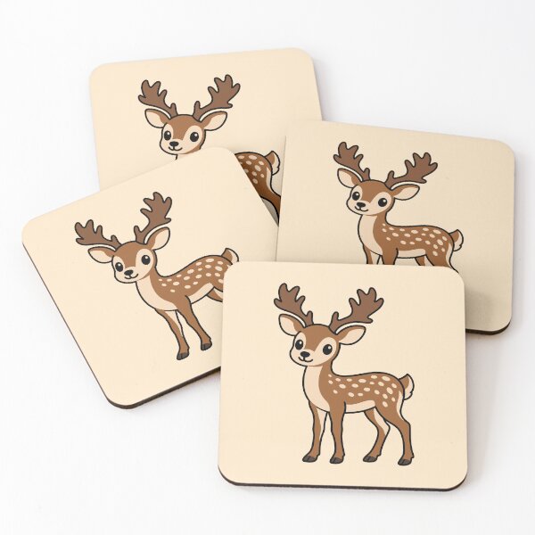Item preview, Cute Cartoon Fallow Deer designed and sold by WildlifeDoodle.