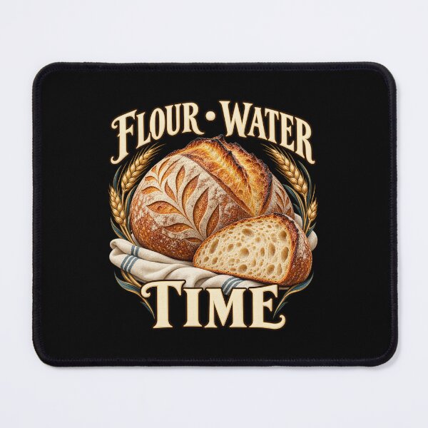 Item preview, Flour Water Time Sourdough Bread and Wheat designed and sold by TeeAbility.