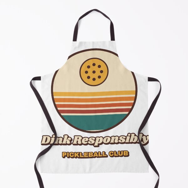 Item preview, Dink Responsibly Funny Pickleball Retro Sunset designed and sold by Walli's.
