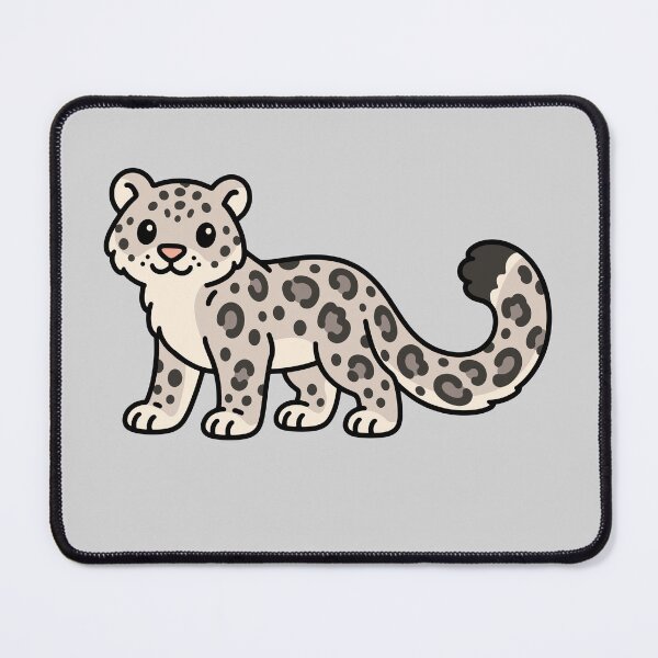 Item preview, Cute Cartoon Snow Leopard designed and sold by WildlifeDoodle.
