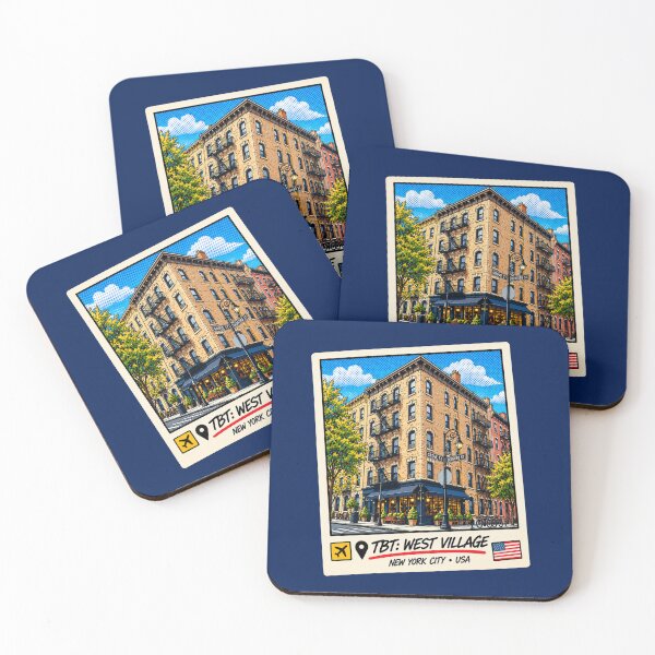 Item preview, TBT West Village New York City Vintage Travel Art designed and sold by JEFFCORA.