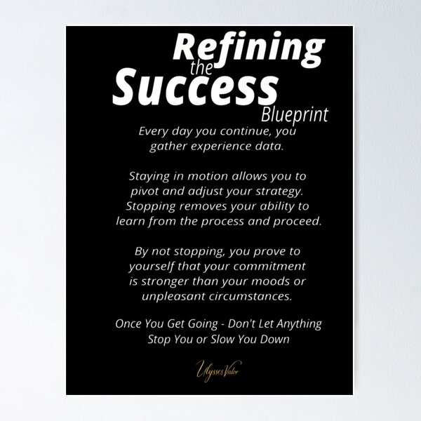 Item preview, Refining the Success Blueprint designed and sold by Ulysses Valor.