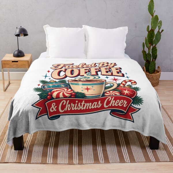 Item preview, Fueled By Coffee And Christmas Cheer. designed and sold by LuveraxArt.