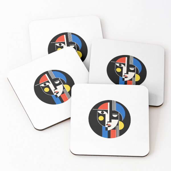 Item preview, Bauhaus Geometric Face – Modern Abstract Minimalist Art designed and sold by Timegraf.