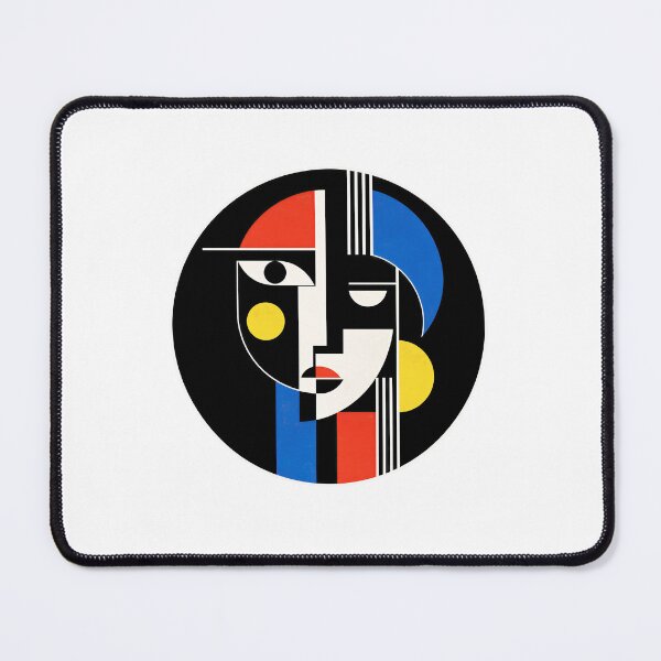 Item preview, Bauhaus Geometric Face – Modern Abstract Minimalist Art designed and sold by Timegraf.
