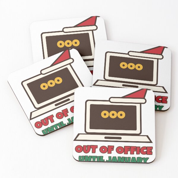 Item preview, Out of Office Until January Funny Christmas Work Holiday designed and sold by Bornprints.