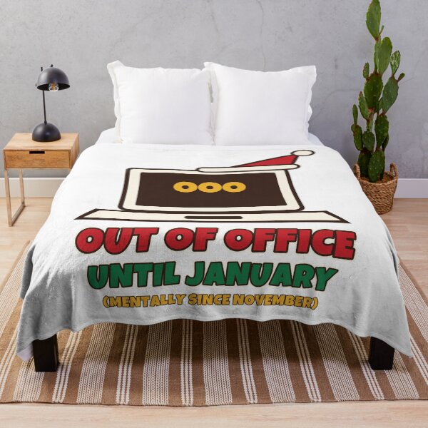 Item preview, Out of Office Until January Funny Christmas Work Holiday designed and sold by Bornprints.