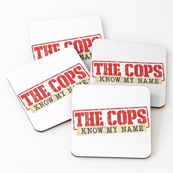 Item preview, The Cops Know My Name Funny Rubber Stamp designed and sold by RekiStyle.