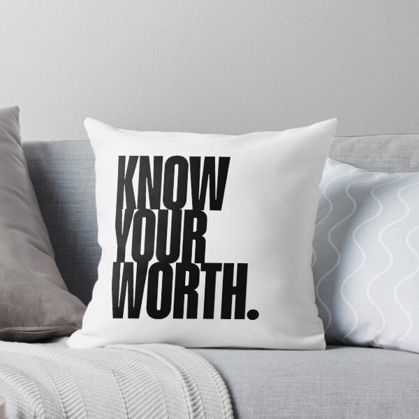 Item preview, Know Your Worth Quote, Confidence, Girl Power, Self Worth designed and sold by Magic Love Art Print.