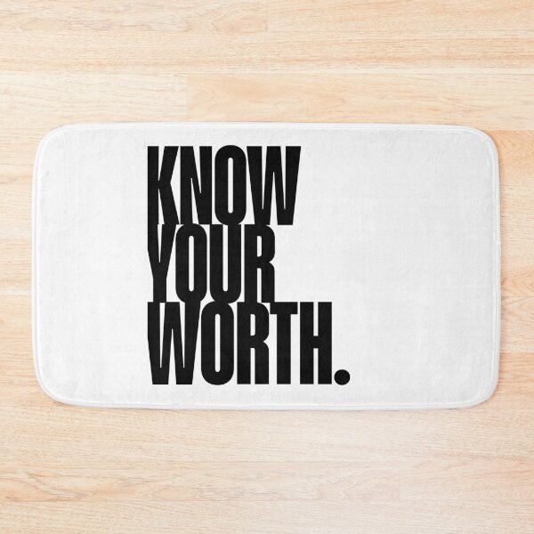 Item preview, Know Your Worth Quote, Confidence, Girl Power, Self Worth designed and sold by Magic Love Art Print.