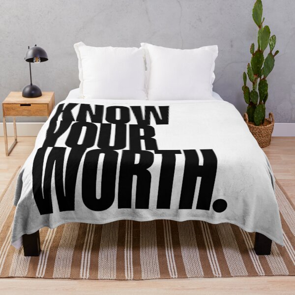 Item preview, Know Your Worth Quote, Confidence, Girl Power, Self Worth designed and sold by Magic Love Art Print.