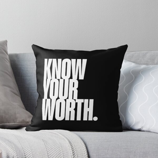 Item preview, Know Your Worth Quote, Confidence, Girl Power, Self Worth designed and sold by Magic Love Art Print.