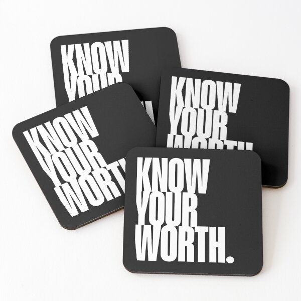 Item preview, Know Your Worth Quote, Confidence, Girl Power, Self Worth designed and sold by Magic Love Art Print.