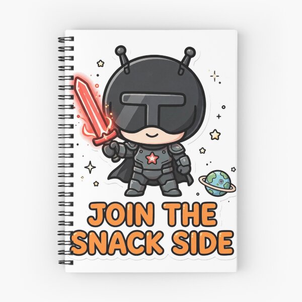 Item preview, Join the Snack Side – Cute Chibi Space Knight designed and sold by CozyCornerDesigns.