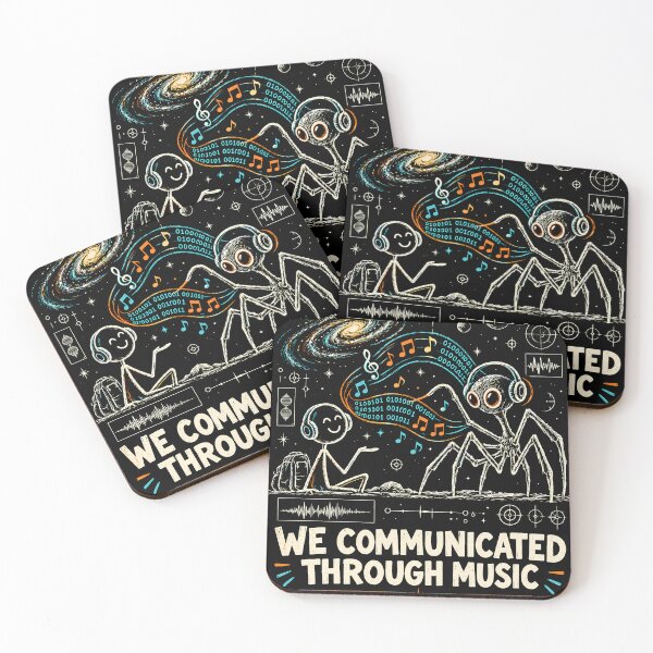 Item preview, We Communicated Through Music - Alien Stick designed and sold by SummaGrove.