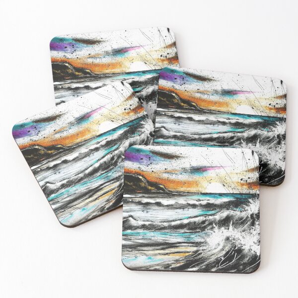 Item preview, Dynamic Ocean Waves Seascape Painting designed and sold by bartipak.