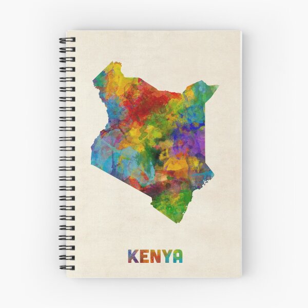 Item preview, Kenya Watercolor Map designed and sold by ArtPrints.